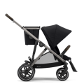 Cybex Gazelle S Deep Black Srebrna Rama