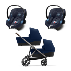 Cybex Zestaw 3w1 Gazelle S Bliźniaczy + 2 Foteliki Aton M i-Size