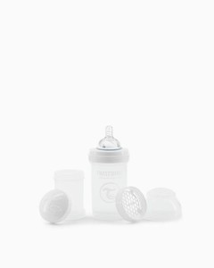 Twistshake Butelka Antykolkowa 180ml Biała