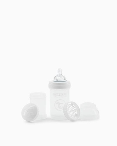 Twistshake Butelka Antykolkowa 180ml Biała