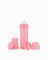 Twistshake Butelka Antykolkowa 330ml Pastelowa Różowa