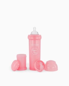Twistshake Butelka Antykolkowa 330ml Pastelowa Różowa