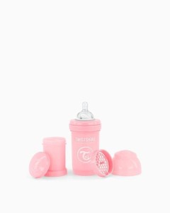 Twistshake Butelka Antykolkowa 180ml Pastelowa Różowa
