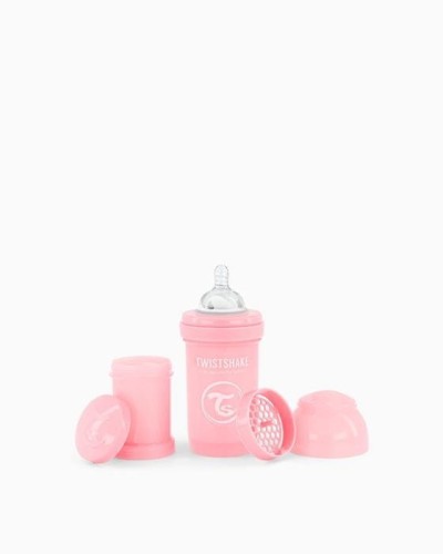 Twistshake Butelka Antykolkowa 180ml Pastelowa Różowa
