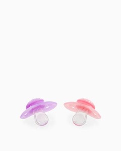 Twistshake 2x Smoczek 0-6m Pastelowy Różowy i Pastelowy Fioletowy