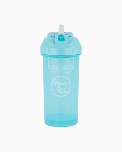 Twistshake Butelka ze Słomką 360ml Pastelowa Niebieska