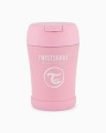 Twistshake Pojemnik Termiczny z Łyżką 350ml Pastelowo Różowy