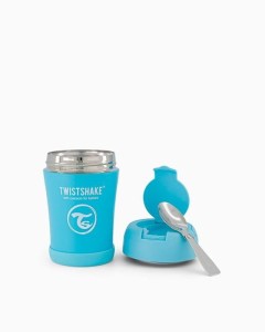 Twistshake Pojemnik Termiczny z Łyżką 350ml Pastelowo Niebieski