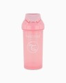 Twistshake Butelka ze Słomką 360ml Pastelowa Różowa