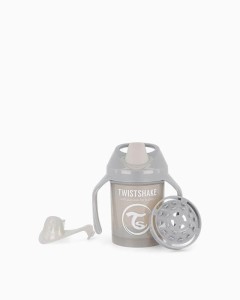 Twistshake Kubek Niekapek 230ml 4m+ Pastelowa Szara