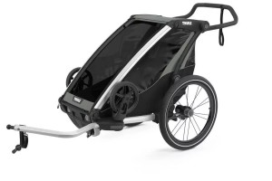 Przyczepka rowerowa dla dziecka - THULE Chariot Lite 2 - Agave-Black