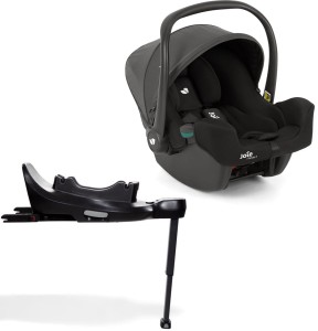 Joie i-Snug 2 - fotelik samochodowy i-Size 0-13 kg, zestaw z bazą obrotową Encore 360