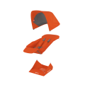 Greentom Reversible Zestaw tkanin Orange
